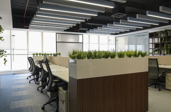 office space planning layout in modern workplace