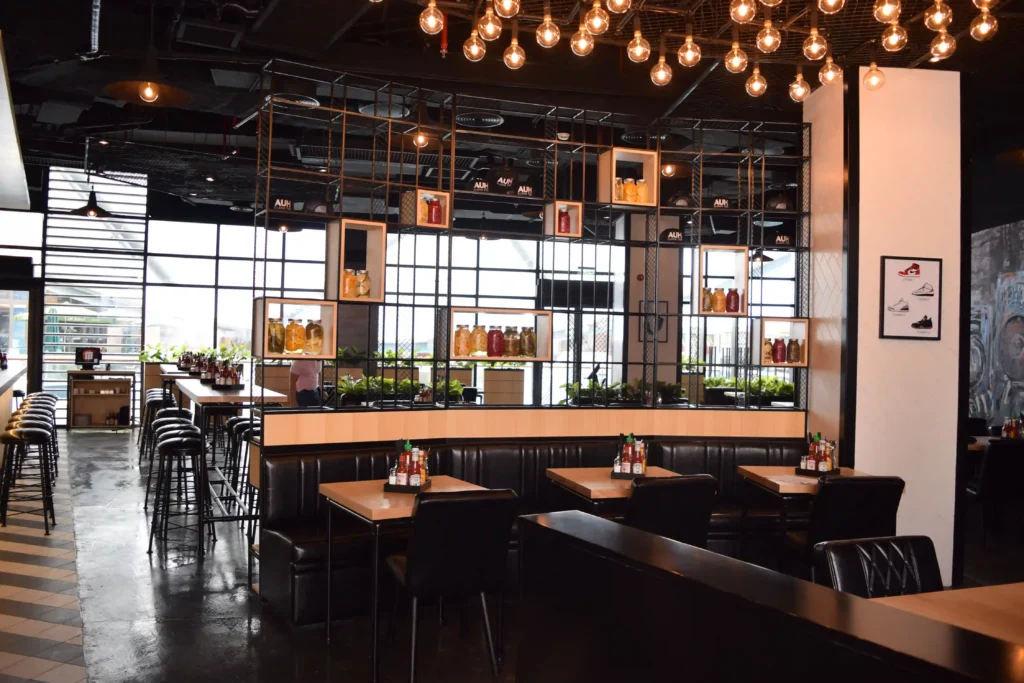 Black Tap restaurant interior design